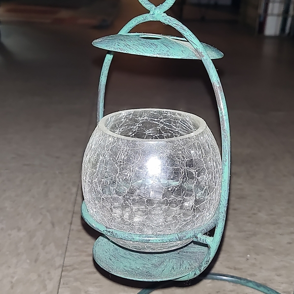 Crystal Hanging Candle Lantern - Picture 4 of 6